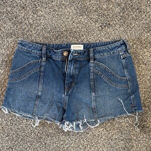 Shyanne Distressed Blue Jean Shorts